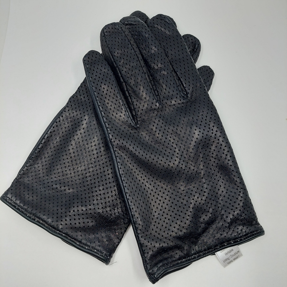 Holt Renfrew Mens Size 9 Leather Gloves - Made in Italy ** Authentic**
